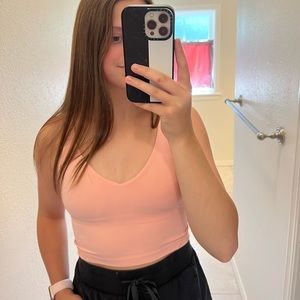 dew pink lulu align tank
